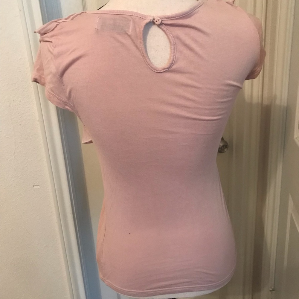 Light Pink Ruffle Top - Picture 2 of 3